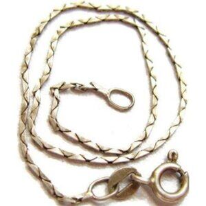 7.75" Bracelet Sterling Silver Patina Grams 1.23 Italy AMC 925 Vintage